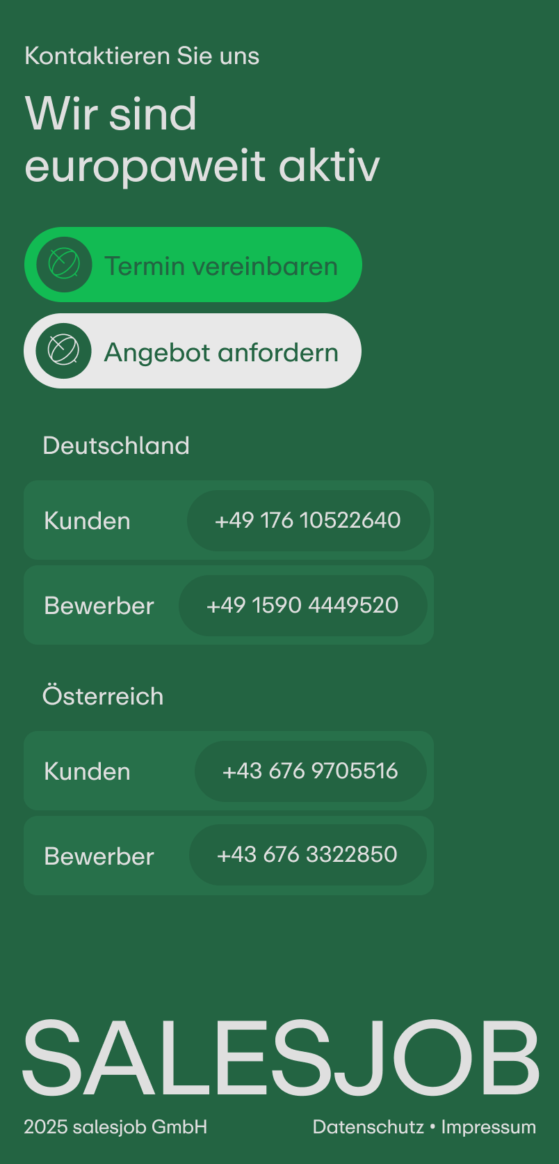 Mobile Footer